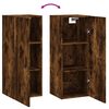vidaXL Armoire murale ch&ecirc;ne fum&eacute; 34,5x34x90 cm