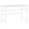 vidaXL Bureau d'ordinateur Blanc 105x55x72 cm MDF et m&eacute;tal