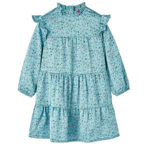 Robe enfants à manches longues bleu 92