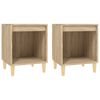 vidaXL Tables de chevet 2 pcs Chêne sonoma 40x35x50 cm