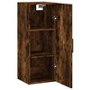 vidaXL Armoire murale ch&ecirc;ne fum&eacute; 34,5x34x90 cm