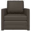vidaXL Canap&eacute;-Lit 60cm Gris Simili cuir