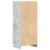 vidaXL Armoire de cuisine gris béton 57x41,5x131,5 cm bois ingénierie