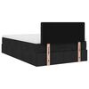vidaXL Lit ottoman avec matelas noir 120x200 cm tissu