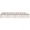 vidaXL Cadre de lit Blanc 80 x 200 cm Bois de pin massif