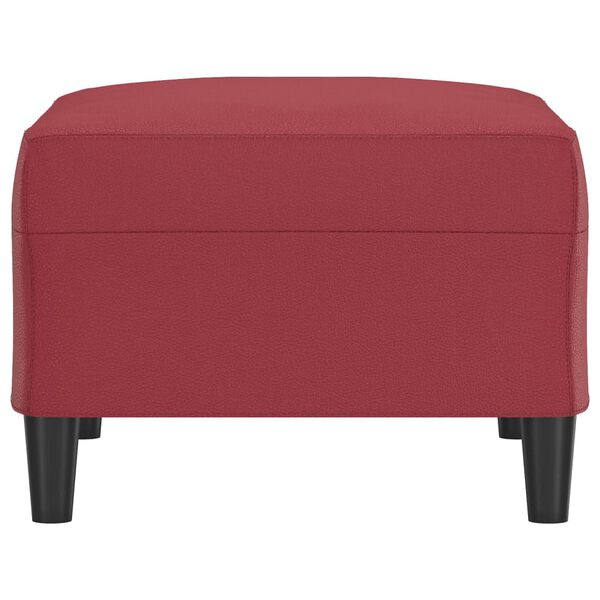 vidaXL Repose-pied Rouge bordeaux 70x55x41 cm Similicuir
