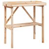 vidaXL Table &agrave; plantes avec &eacute;tag&egrave;re 78x38x82,5 cm bois de sapin solide