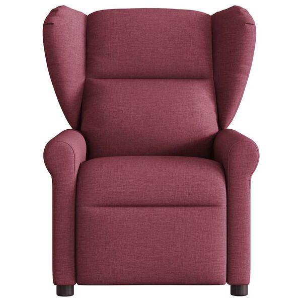 vidaXL Fauteuil inclinable électrique Rouge bordeaux Tissu