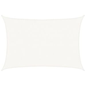 vidaXL Voile d'ombrage PEHD Rectangulaire 4 x 6 m Blanc