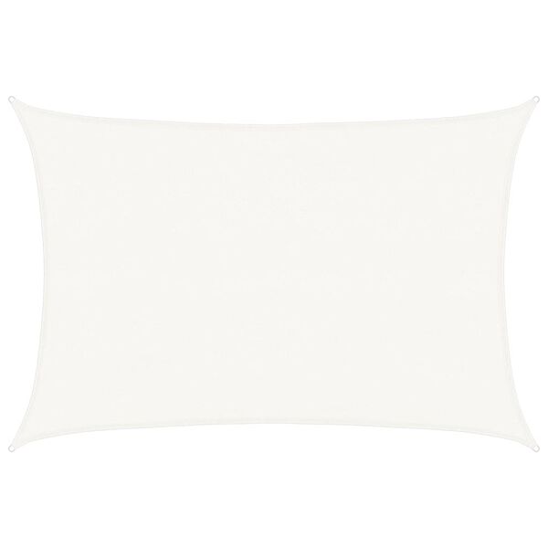 vidaXL Voile d'ombrage PEHD Rectangulaire 4 x 6 m Blanc