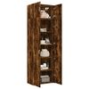 vidaXL Armoire de rangement chêne fumé 70x42,5x225cm bois d'ingénierie