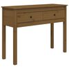 vidaXL Table console Marron miel 100x35x75 cm Bois massif de pin