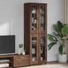 vidaXL Haut Armoire avec &eacute;tag&egrave;re FLORIN Ch&ecirc;ne brun 60 x 35 x 182 cm