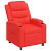 vidaXL Fauteuil inclinable Rouge 75 x 93 x 98 cm Tissu