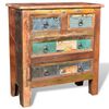 vidaXL Armoire avec 4 tiroirs Bois massif de r&eacute;cup&eacute;ration