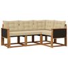 vidaXL Ensemble de canap&eacute;s d'ext&eacute;rieur 4 pc Naturel et Beige