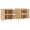vidaXL Buffets 2 pcs ch&ecirc;ne sonoma bois d'ing&eacute;nierie