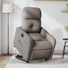 vidaXL Fauteuil inclinable électrique taupe tissu