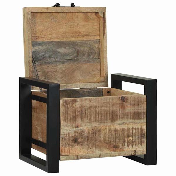 vidaXL Coffres de rangement 40 x 30 x 30 cm Bois de manguier massif