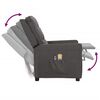 vidaXL Fauteuil &eacute;lectrique de massage Gris fonc&eacute; Tissu