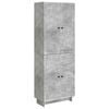 vidaXL Ensemble de Meubles 2 pc Gris b&eacute;ton Bois d'ing&eacute;nierie