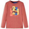 T-shirt enfants à manches longues henné 104