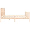 vidaXL Cadre de lit sans matelas 200x200 cm bois massif de pin