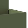 vidaXL Cache-pot de jardin Vert olive 100 x 100 x 48 cm Acier