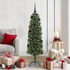 vidaXL Sapin de Noël artificiel Vert 150 cm PVC et acier et plastique