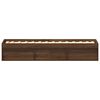 vidaXL Cadre de lit sans matelas ch&ecirc;ne marron 90x190 cm