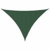 vidaXL Voile parasol tissu oxford triangulaire 3x4x4 m vert fonc&eacute;