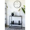 House Nordic Table console avec 2 &eacute;tag&egrave;res Avery Noir