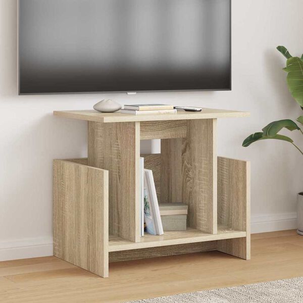 vidaXL Meuble TV Ch&ecirc;ne Sonoma 50 x 35 x 45 cm Bois d'ing&eacute;nierie