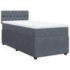 vidaXL Sommier à lattes de lit et matelas Gris foncé 90x190 cm Velours