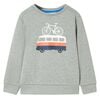 vidaXL Sweatshirt pour enfants m&eacute;lange kaki clair 92