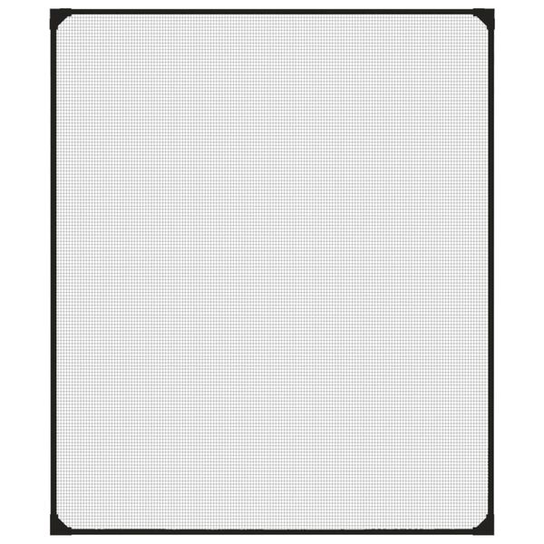 vidaXL Moustiquaire magn&eacute;tique pour fen&ecirc;tres anthracite 100x120 cm