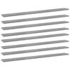 vidaXL Panneaux de bibliothèque 8pcs Gris béton 100x10x1,5cm Aggloméré