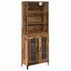vidaXL Haut Armoire Bois Ancien 69,5 x 34 x 180 cm Bois d'ing&eacute;nierie