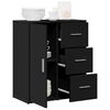 vidaXL Buffet noir 60x31x70 cm bois d'ingénierie
