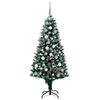vidaXL Sapin de Noël artificiel Vert 180 cm PVC, Acier et Plastique