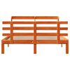 vidaXL Cadre de lit et tête de lit sans matelas cire marron 140x190 cm