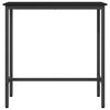 vidaXL table Ch&ecirc;ne noir 100 x 40 x 100,5 cm Bois d'ing&eacute;nierie et acier