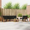 vidaXL Ensemble de canap&eacute;s d'ext&eacute;rieur 7 pcs Naturel et Noir