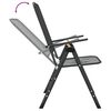 vidaXL Chaises pliables jardin lot de 4 Maille métallique Anthracite