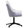 vidaXL Chaise pivotante &agrave; manger Gris clair Tissu