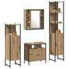 vidaXL Ensemble de mobilier de salle de bain 4 pcs Ch&ecirc;ne artisanal