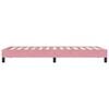 vidaXL Sommier &agrave; lattes de lit sans matelas rose 90x210 cm velours