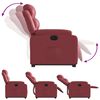 vidaXL Fauteuil inclinable &eacute;lectrique rouge bordeaux similicuir