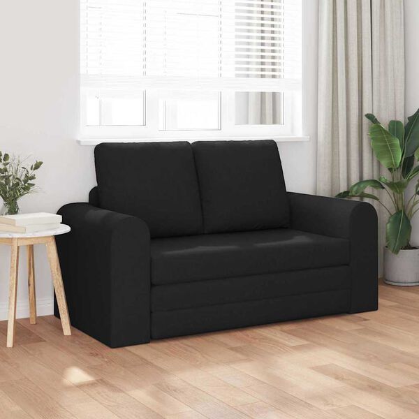 vidaXL Canap&eacute;-Lit 60cm Noir tissu