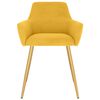 vidaXL Chaises &agrave; manger lot de 6 jaune velours